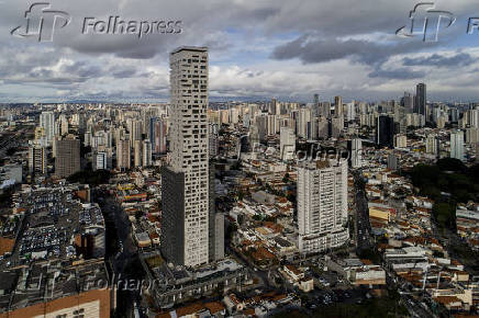 Edifcio Platina, no bairro do Tatuap, considerado o prdio mais alto de SP