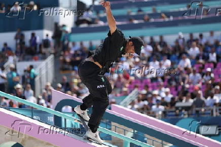 O skatista brasileiro Kelvin Hoefler na preliminar do  street