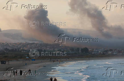 Smoke billows over southern Lebanon