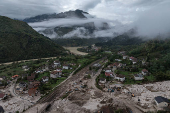 Aftermath of deadly floods and landslides in the village of Donja Jablanica