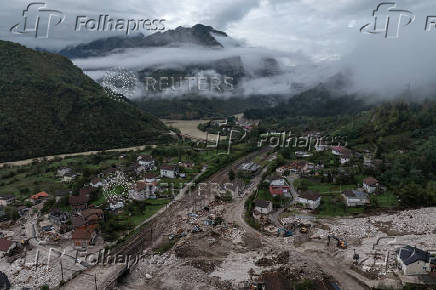 Aftermath of deadly floods and landslides in the village of Donja Jablanica