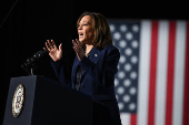 Democratic presidential nominee U.S. Vice President Harris campaigns in Wisconsin