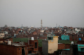 A view of a neighbourhood in Loni town in the northern state of Uttar Pradesh