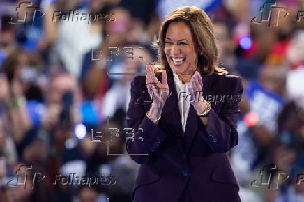 Democratic presidential candidate US Vice President Kamala Harris campaigns in Houston, Texas