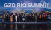 Chefes de estado posam para foto oficial de encerramento do G20