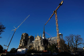 FILE PHOTO: The Notre-Dame de Paris cathedral before its reopening