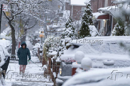 Intensas nevadas en Nueva York