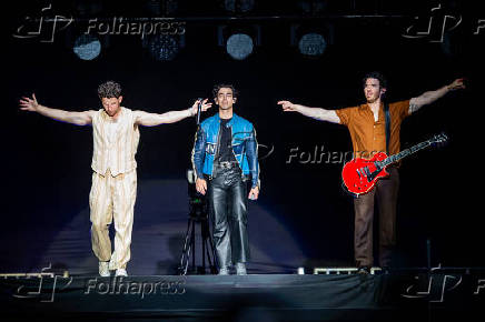 Show do grupo americano Jonas Brothers no Allianz Parque