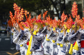 Desfile durante o Festival de Nagoya Matsuri, no Japo