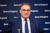 Governor of the Bank of England Bailey attends the biannual Financial Stability Report press conference, in London