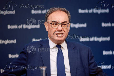 Governor of the Bank of England Bailey attends the biannual Financial Stability Report press conference, in London