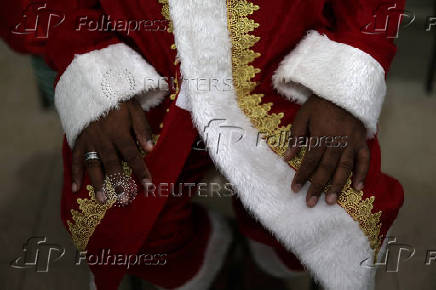 Christmas celebration in Cidade de Deus slum in Rio de Janeiro