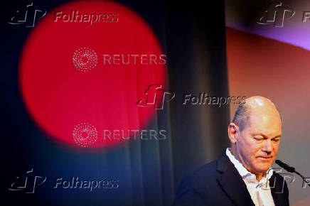 FILE PHOTO: German Chancellor Scholz attends SPD meeting of Brandenburg regional representatives' meeting in Potsdam