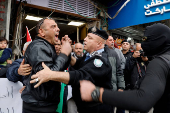 Palestinians demonstrate against Jenin camp shooting between security forces and militants, in Jenin