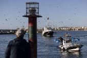 Pescadores andaluces de arrastre paran en protesta por el recorte de das de faena que impuso la UE