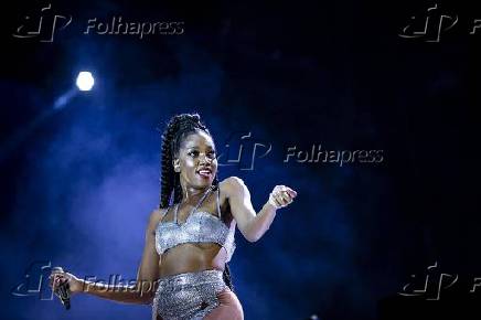 Show da cantora Iza no palco Sunset durante o Rock in Rio 2019