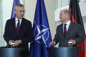 NATO Secretary General Stoltenberg meets German Chancellor Scholz in Berlin