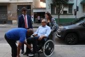 Sergio Cabral chega Justia Federal no Rio de Janeiro
