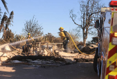 Aftermath of the Mountain Fire in Camarillo, California