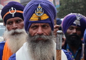 Sikh Religious procession to mark major Sikh festival Gurupurab