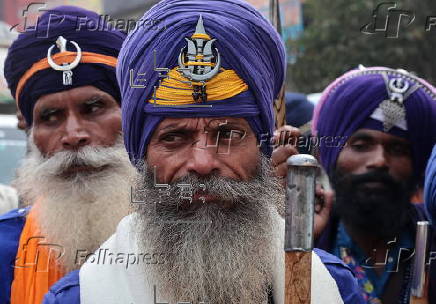 Sikh Religious procession to mark major Sikh festival Gurupurab