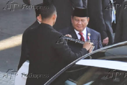 O Presidente da Indonesia Probowo Subianto no G20