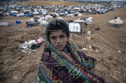 Internally displaced Palestinians in Khan Younis, Gaza Strip