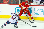 NHL: Columbus Blue Jackets at Calgary Flames