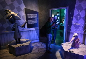 Tim Burton's Labyrinth exhibition at the Fabbrica del Vapore in Milan