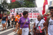 Manifestao contra a escola 6x1 em So Paulo