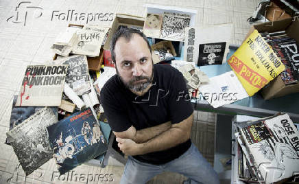 Retrato de Al, ex-vocalista da banda punk Lixomania