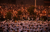 Meskel festival celebration, in Addis Ababa