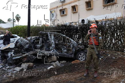 Missile fired from Lebanon hits residential area in Petah Tikva, central Israel