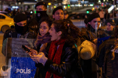 Protest to mark the International Day for Elimination of Violence Against Women, in Istanbul