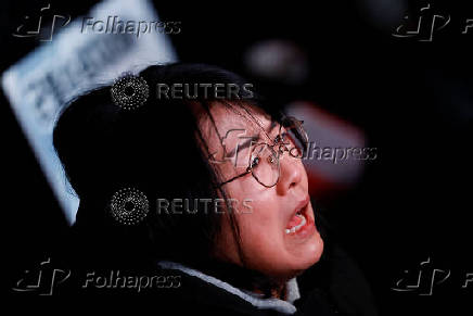 Protesters take part in a rally calling for the impeachment of South Korean President Yeol, in Seoul