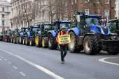 Demonstration in support of farmers, in London