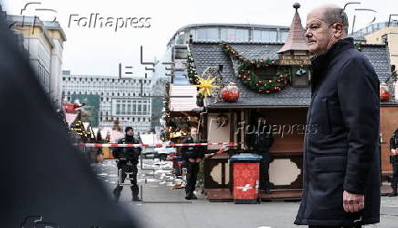 German Chancellor Scholz visits Magdeburg's Christmas market following vehicle-ramming attack