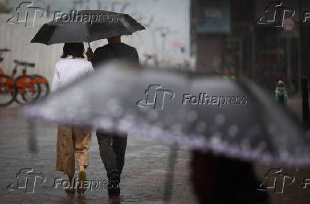 Chuva na regio central de So Paulo