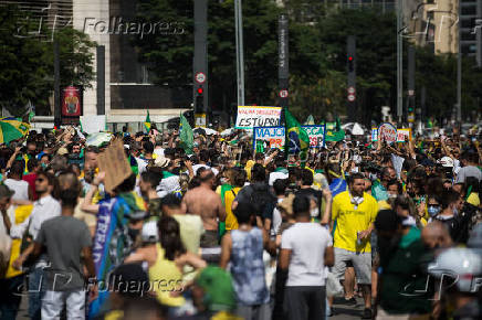 Manifestao na Avenida Paulista