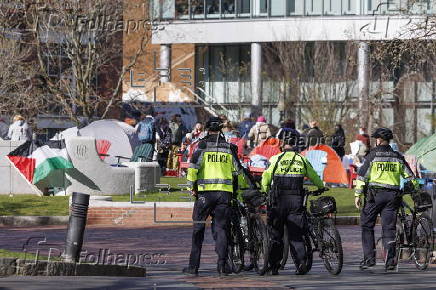 Pro-Palestinian students occupy encampment at Northeastern University