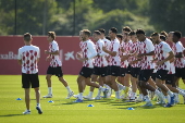 El Girona FC prepara su partido ante el Pars Saint-Germain