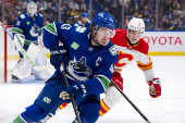 NHL: Calgary Flames at Vancouver Canucks