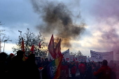 Protest in Wolfsburg supporting a third round of negotiations between IG Metall and Volkswagen