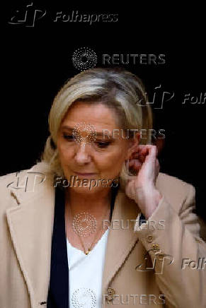 French PM meets the parliamentary leader of the RN party Marine Le Pen in Paris