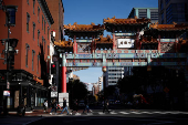 The Friendship Archway is pictured at Chinatown in Washington