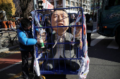 Protesters take part in a rally calling for the impeachment of South Korean President Yeol, in Seoul