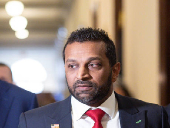 Director of the FBI nominee Kash Patel walks through the U.S. Capitol after meeting with U.S. Senator Lindsey Graham (R-SC)