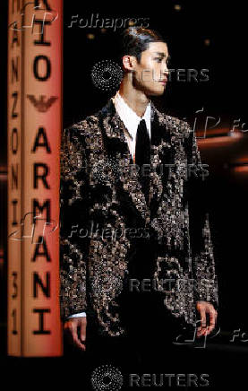 Emporio Armani Fall-Winter 2025/2026 menswear collection during Milan Fashion Week