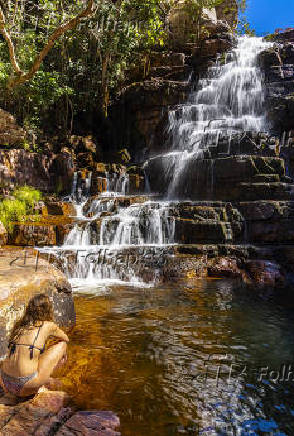 Cachoeira dos Anjos e Arcanjos, atrao tursticas do Parque Nacional da Chapada dos Veadeiros