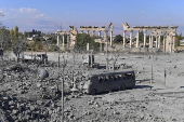 Damage following Israeli airstrikes near ancient ruins of Baalbek, Lebanon